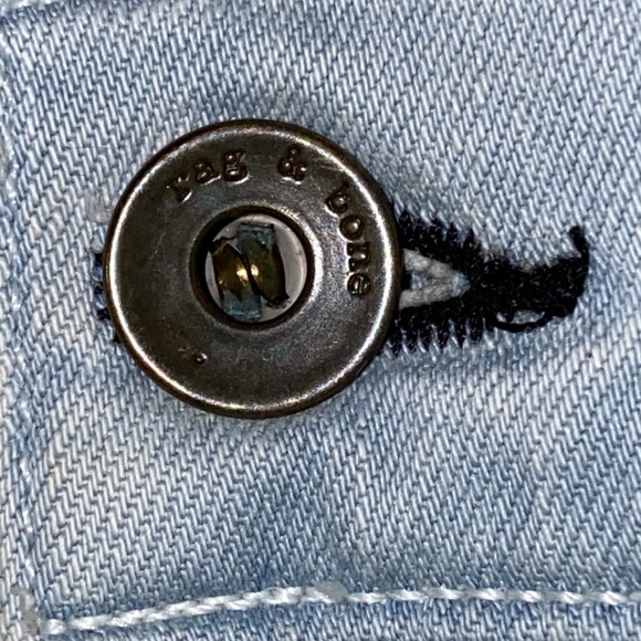 rag & bone NY Standard Issue Fit 1 Skinny Leg Jeans in White Water size 33 - Picture 12 of 16